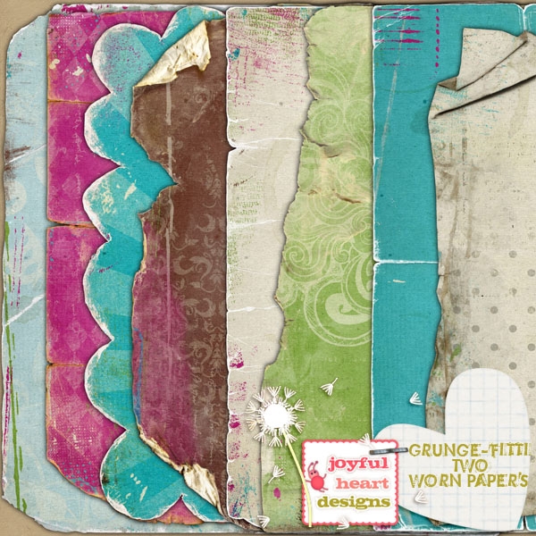 Download Grunge-fitti 2 {worn papers} 