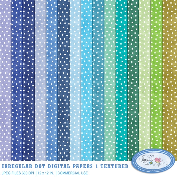 Download Irregular polka dot textured digital papers 