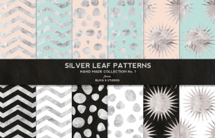 Hand Crafted Silver Foil Pattern