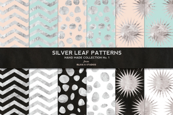 Download Hand Crafted Silver Foil Pattern Collection No. 1 