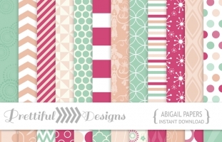 Abigail Digital Paper Pack