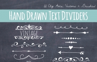 Chalkboard Text Dividers