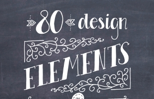 Typography Elements Clip Art