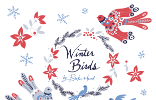 Winter Birds - Vector Clip Art Set