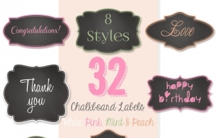 Chalkboard Labels, Chalkboard