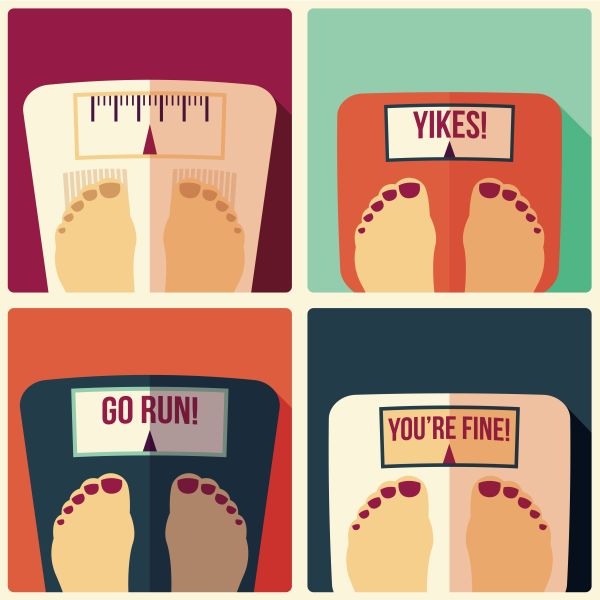 Download Weight scales - flat design 