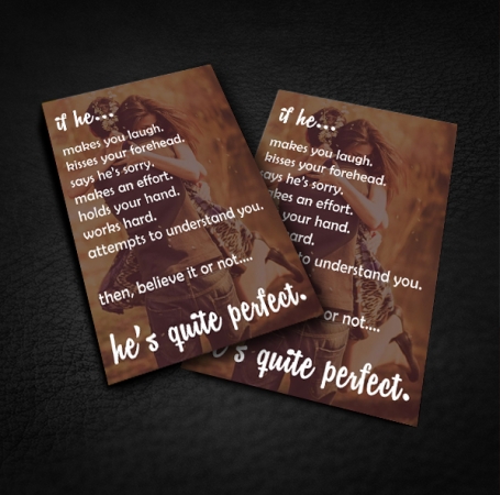 Printable Card - He's Quite Perfect