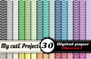 Chevron 1 - DIGITAL PAPER Pack -