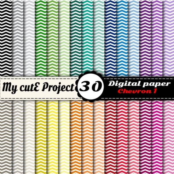 Download Chevron 1 - DIGITAL PAPER Pack - A4 & 12x12 inches 