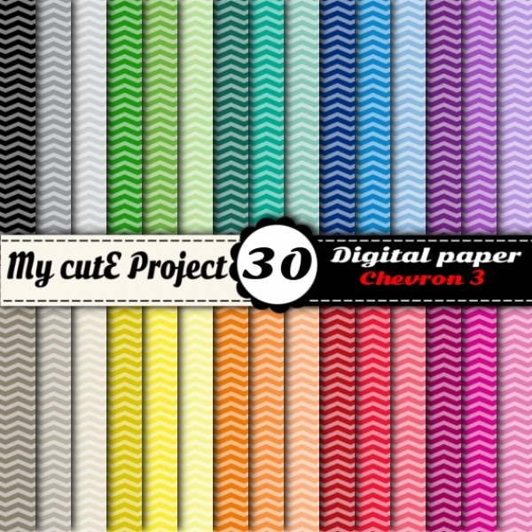 Download Chevron 3 - DIGITAL PAPER Pack - A4 & 12x12 inches 