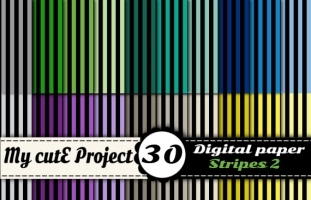 Stripes 2 - DIGITAL PAPER Pack -