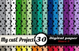 Stars 2 - DIGITAL PAPER Pack - A4