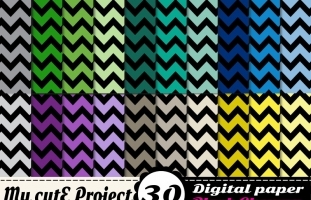 Big Chevron 2- DIGITAL PAPER Pack