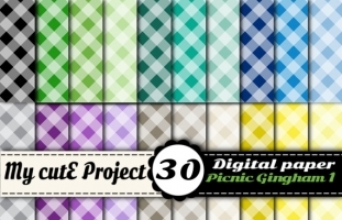 Picnic Gingham 1 - DIGITAL PAPER