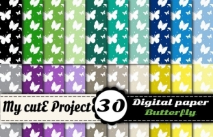 Butterfly - DIGITAL PAPER Pack -