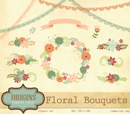 Floral Bouquets Clip Art