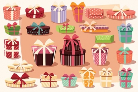 Collection of 24 gift boxes -