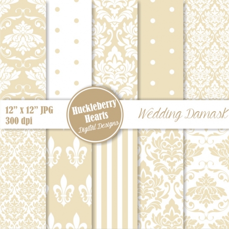 Wedding Damask Paper