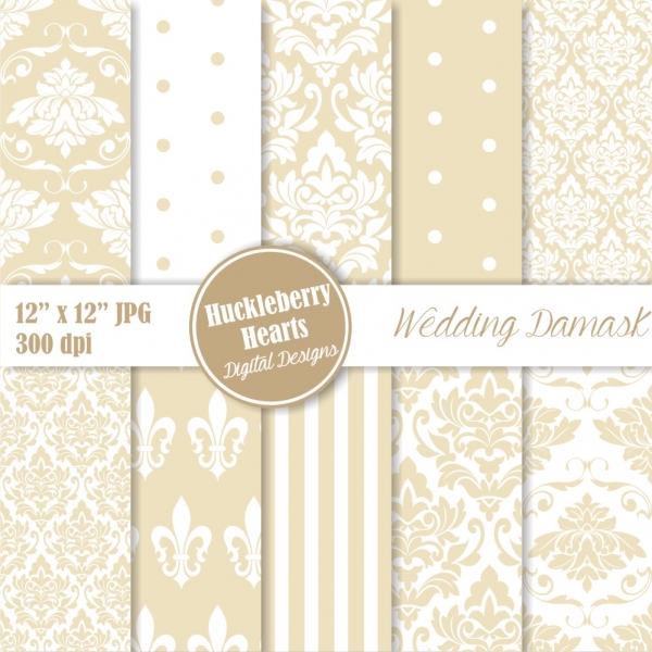 Download Wedding Damask Paper 