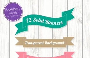 Banner Clipart, Digital Banners,