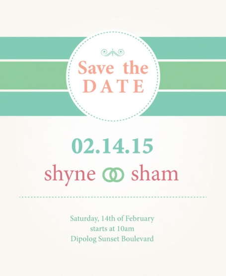 Save The Date - Flat Wedding