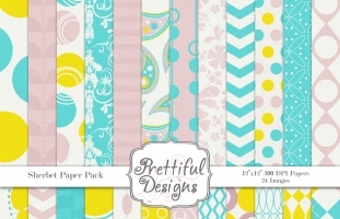 Sherbet Digital Paperpack