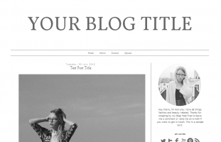 Blogger Premade Template Design: