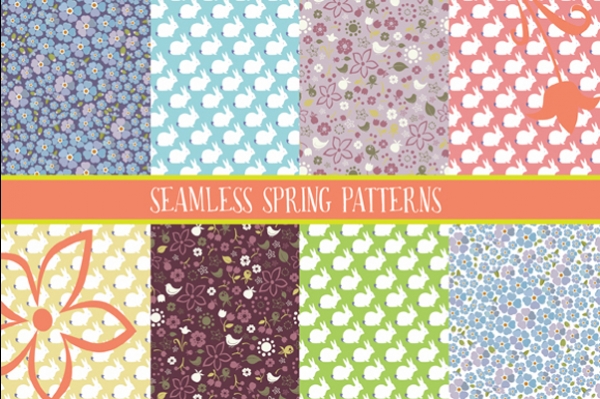 Download Seamless spring patterns 