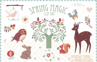 Spring Magic clip art