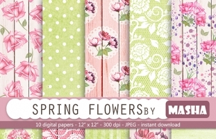 Flowers Digital Paper