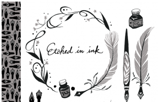 Etched in Ink - Clip Art Set