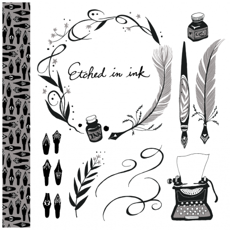 Etched in Ink - Clip Art Set