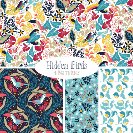 Hidden Birds - Pattern Set