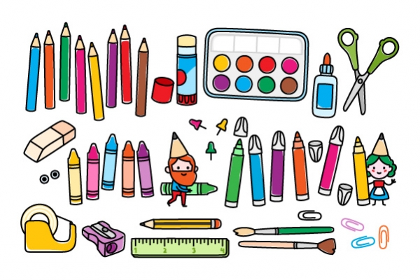 Download Arts and crafts supplies bundle! 