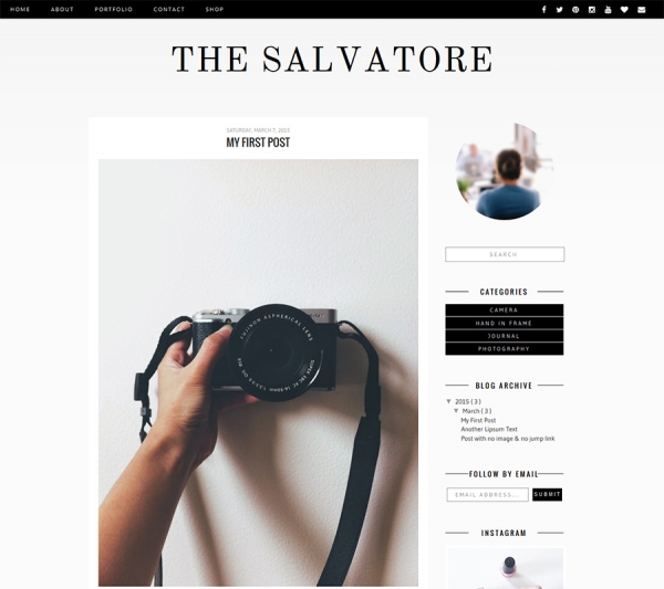 Download Responsive Blogger Premade Template - SALVATORE 