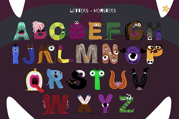 Download Alphabet with Letters- Monsters 