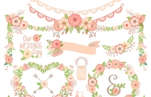 FLORAL WEDDING SET II