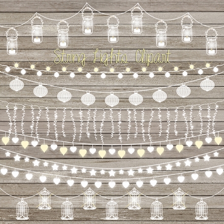 STRING LIGHTS CLIPART