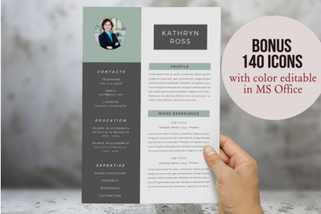 3 in 1 Modern Resume Templates for