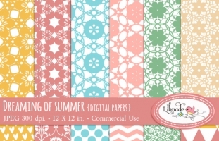 Dreaming of Summer Digital Papers