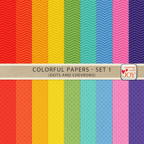 Download 18 Textured Colorful Papers (Set 1) 