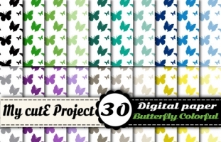  Butterfly colorful - DIGITAL