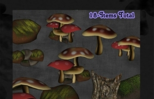 Forest Mushroom Pack CU