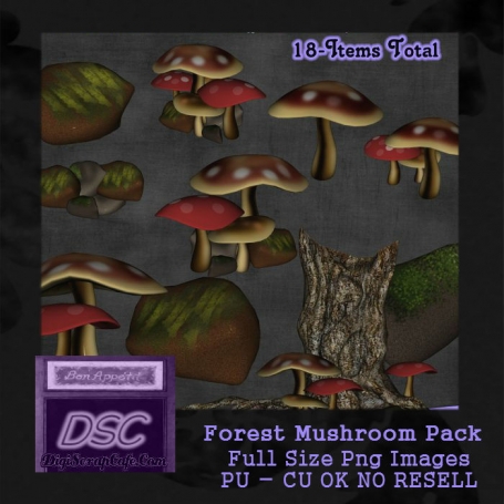 Forest Mushroom Pack CU