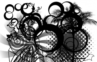 Mixed Shapes Brushes and Clip Art