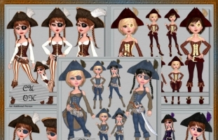 Little Pirate Girls Bundle