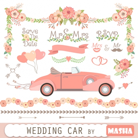 Wedding Car Clipart