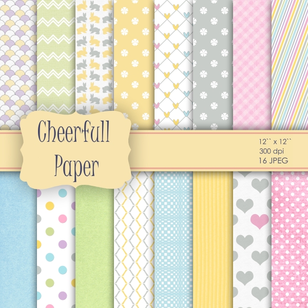 Download Pastel Colors Colourful Baby Digital Paper 