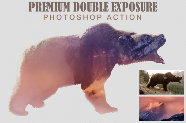 Download Premium Double Exposure Photoshop Action 