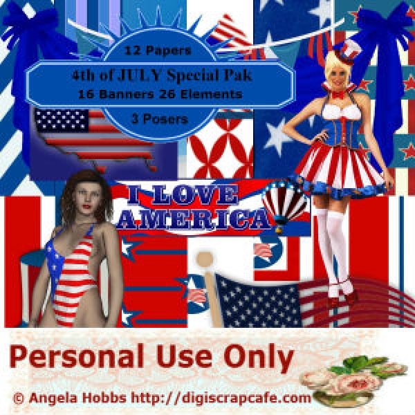 Download 4th July Scrap Kit Bundle 